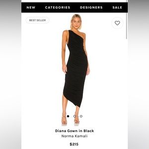 Norma kamali black dress